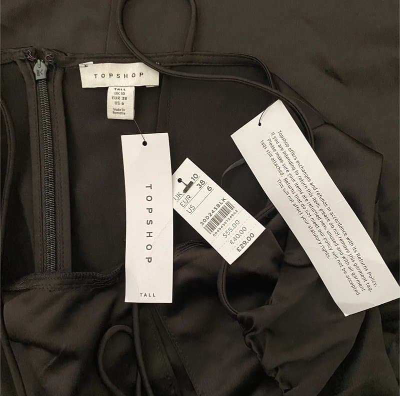 Topshop Black TopShop Dress