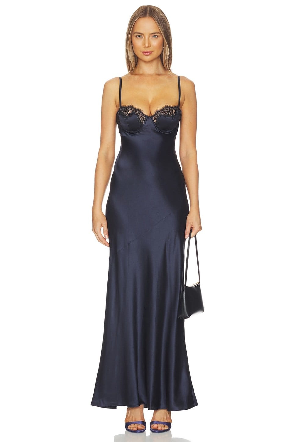 revolve Shayla Lace Bias Cut Maxi Dress - 1