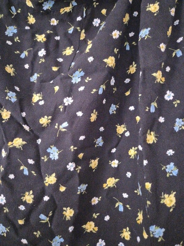 New Look Black & Yellow Floral Print Culottes Size 16