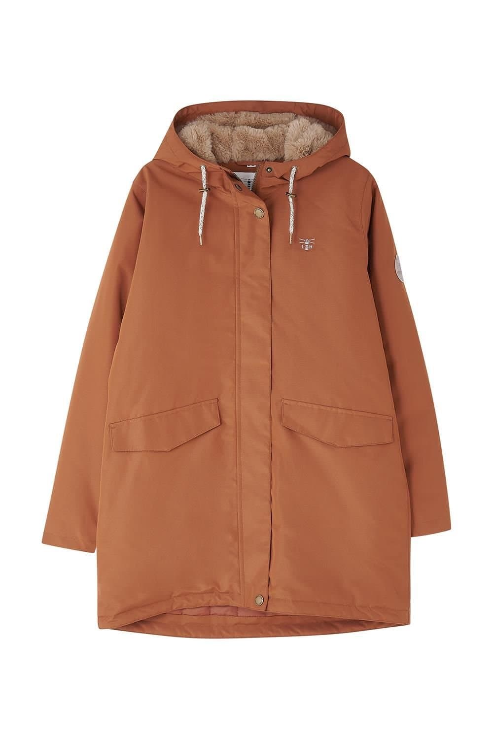 Lighthouse Clothing Lighthouse Clothing Women's Scarlet Waterproof Coat in Burnt Orange