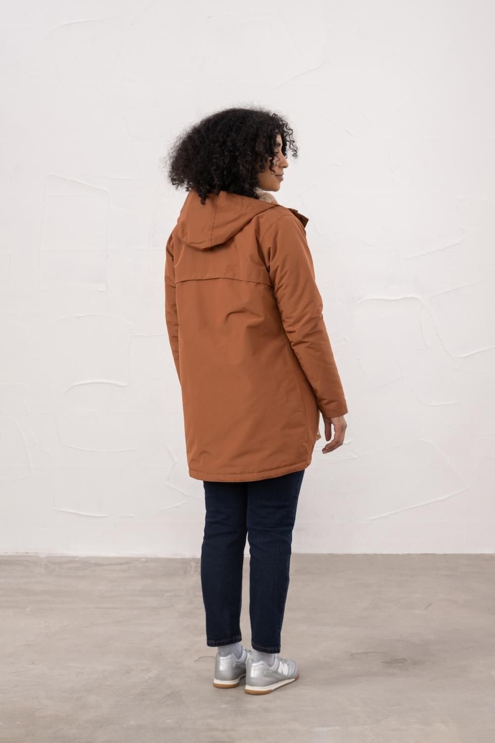 Lighthouse Clothing Lighthouse Clothing Women's Scarlet Waterproof Coat in Burnt Orange - 4