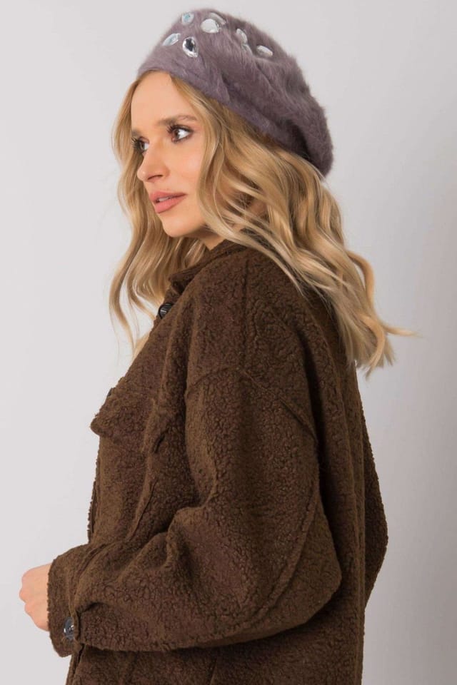Love Lace Love Lace Women's Beret Hat Classic Wool Blend for Winter Everyday Warm Cozy Style in Violet - 2