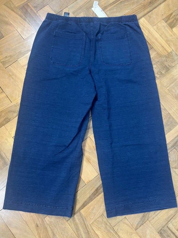 Marks & Spencer New M&S wide leg trousers navy blue size 20 reg