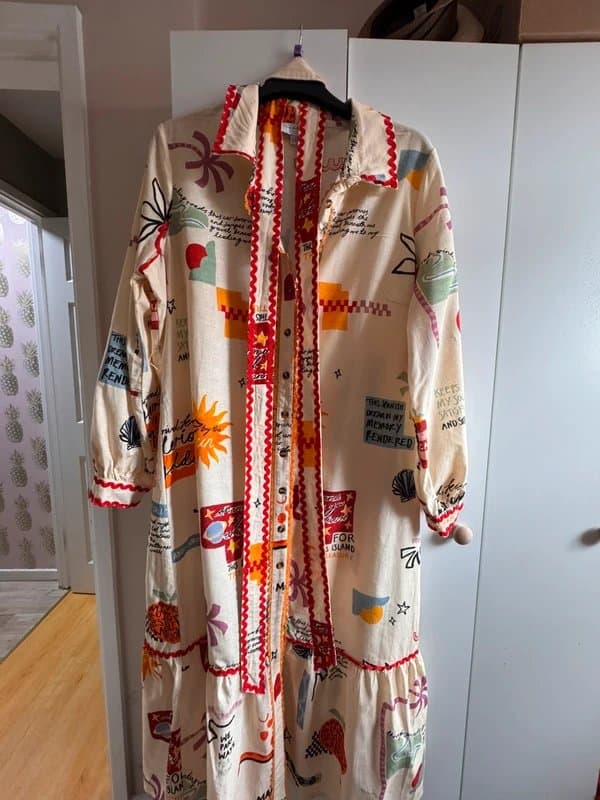 Never Fully Dressed Never Fully Dressed Stunning summer ready linen mix shirt dress Size 20