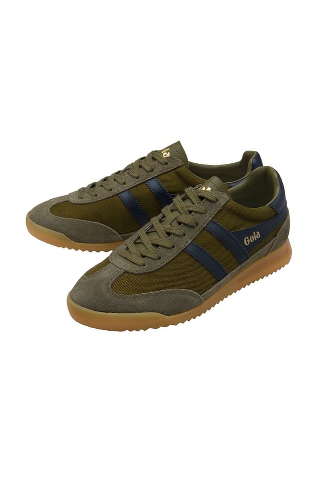 Gola Classics Gola Classics Men's 'Tornado' Nylon Lace-Up Trainers in Khaki - 3