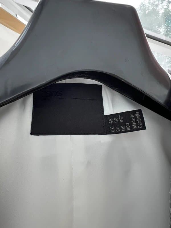 ASOS Asos Design 3 piece suit, grey 46” / w38 l34