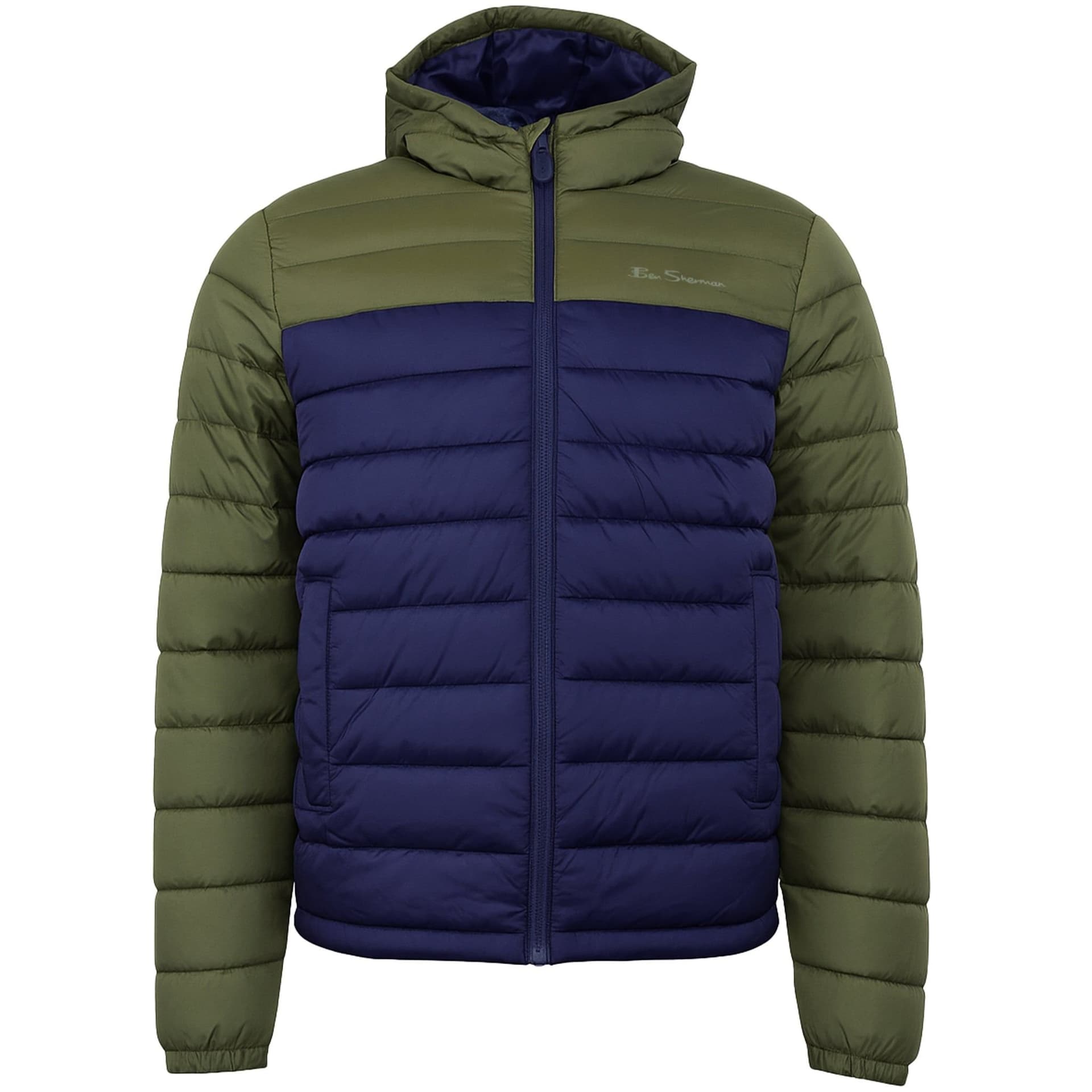 Ben Sherman Ben Sherman Men's Signature Green/Navy Padded Jacket