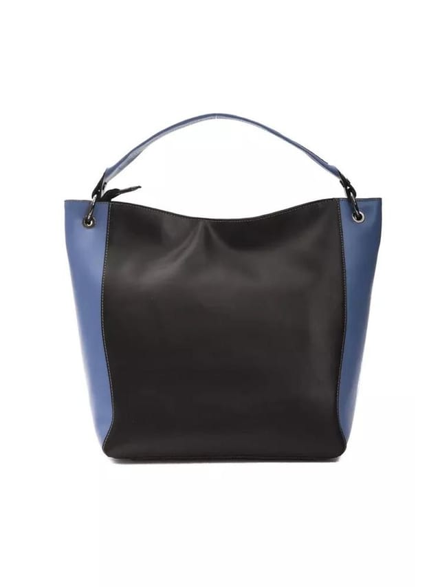 Pompei Donatella Pompei Donatella Women's Chic Black Leather Shoulder Bag - 3