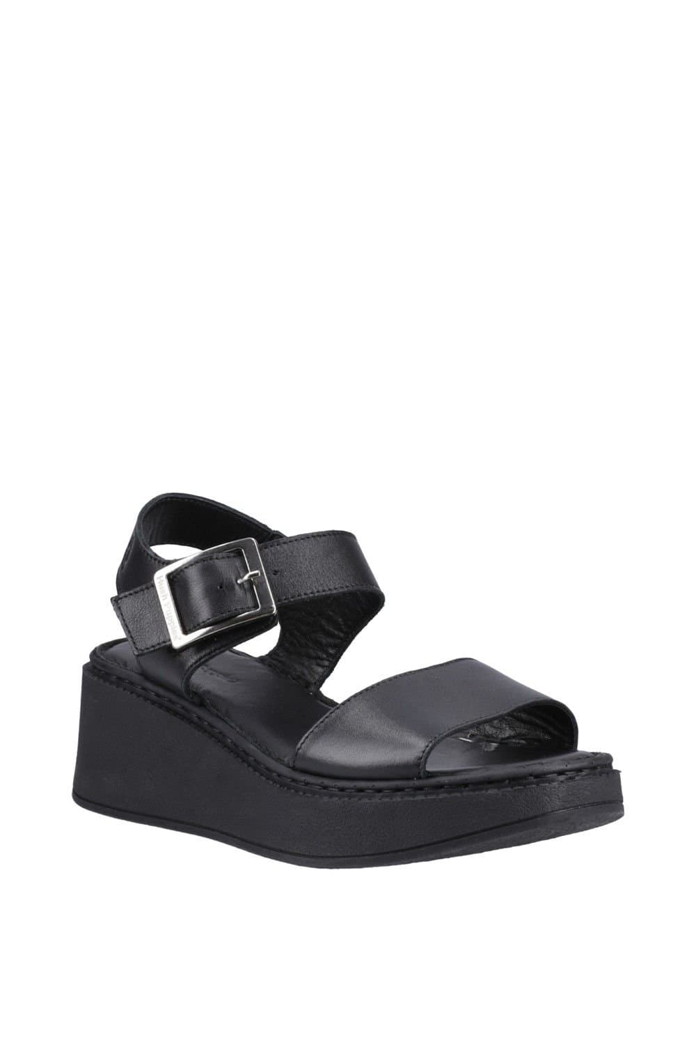 Hush Puppies Hush Puppies Women's Beatrix Wedge Sandal in Black