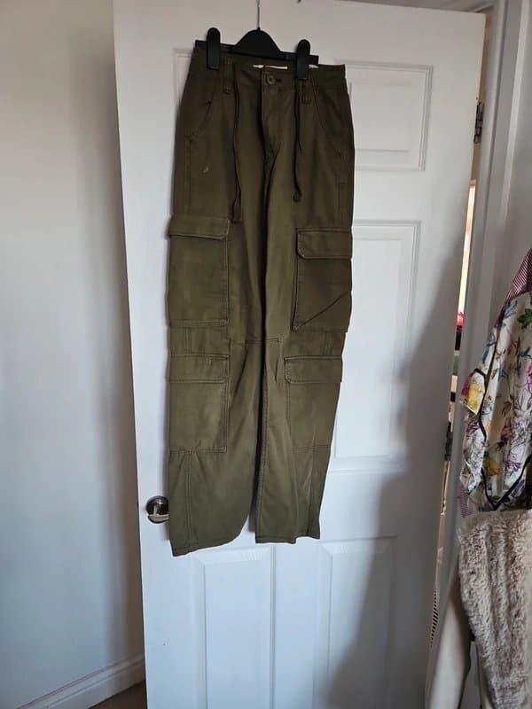 Bershka Khaki berska cargo pants