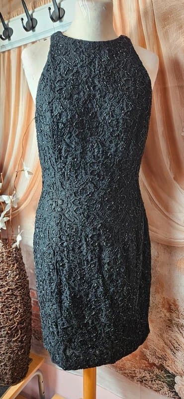 Carmen Marc Valvo Carmen Marc Valvo rare vintage 80s beaded sequin cocktail dress size 8
