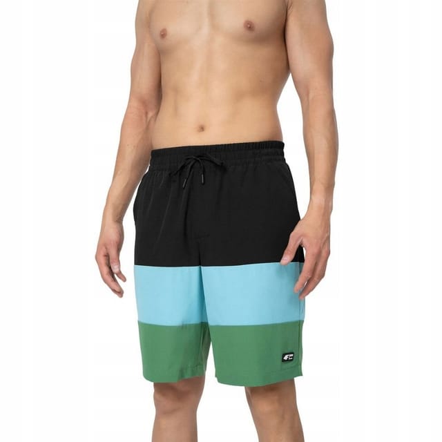 4F 4F Men's SS23UBDSM024 Swim Shorts in Black - 3
