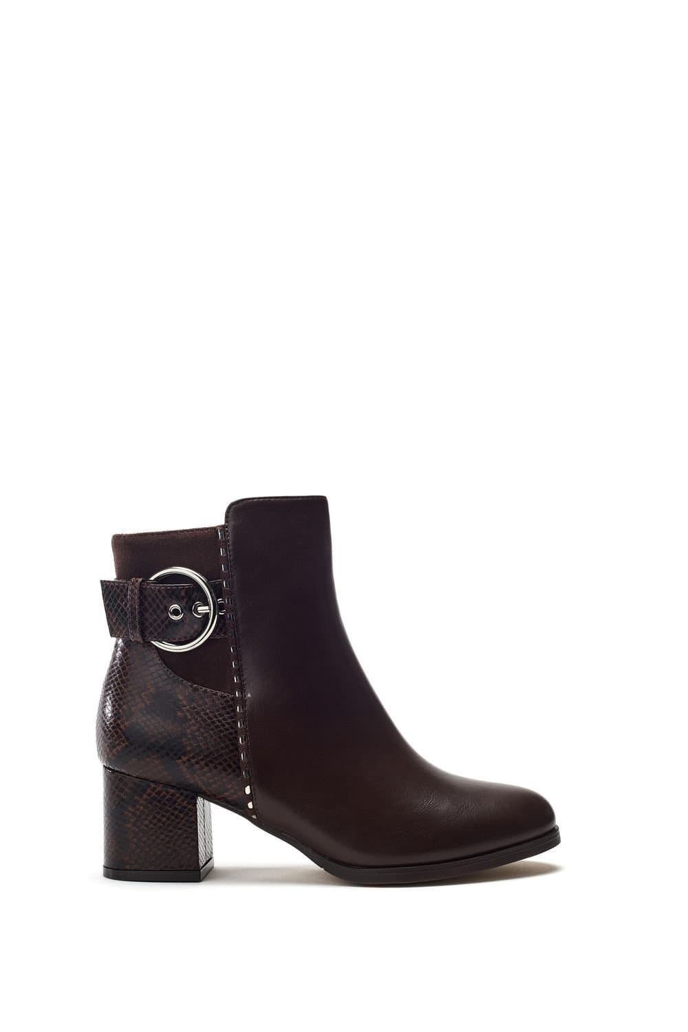 Moda In Pelle Moda In Pelle Dark Brown Leather Ankle Boots