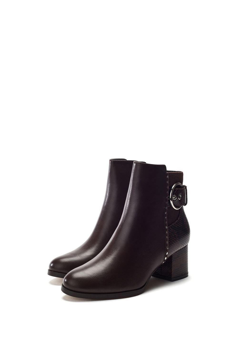 Moda In Pelle Moda In Pelle Women's 'Panay' Porvair Ankle Boots in Dark Brown - 3