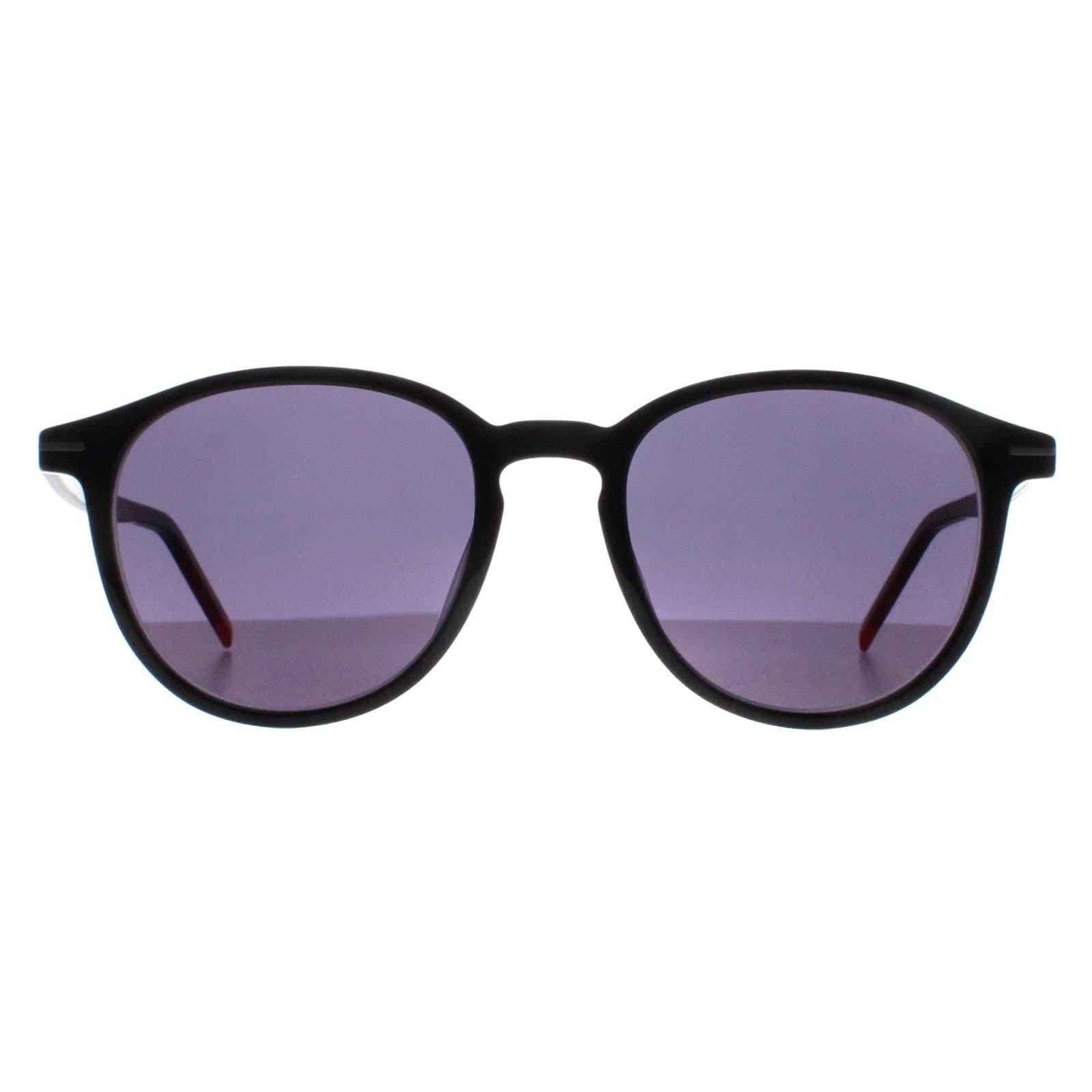 HUGO HUGO Men's Round Black Red Mirror HG 1169/S