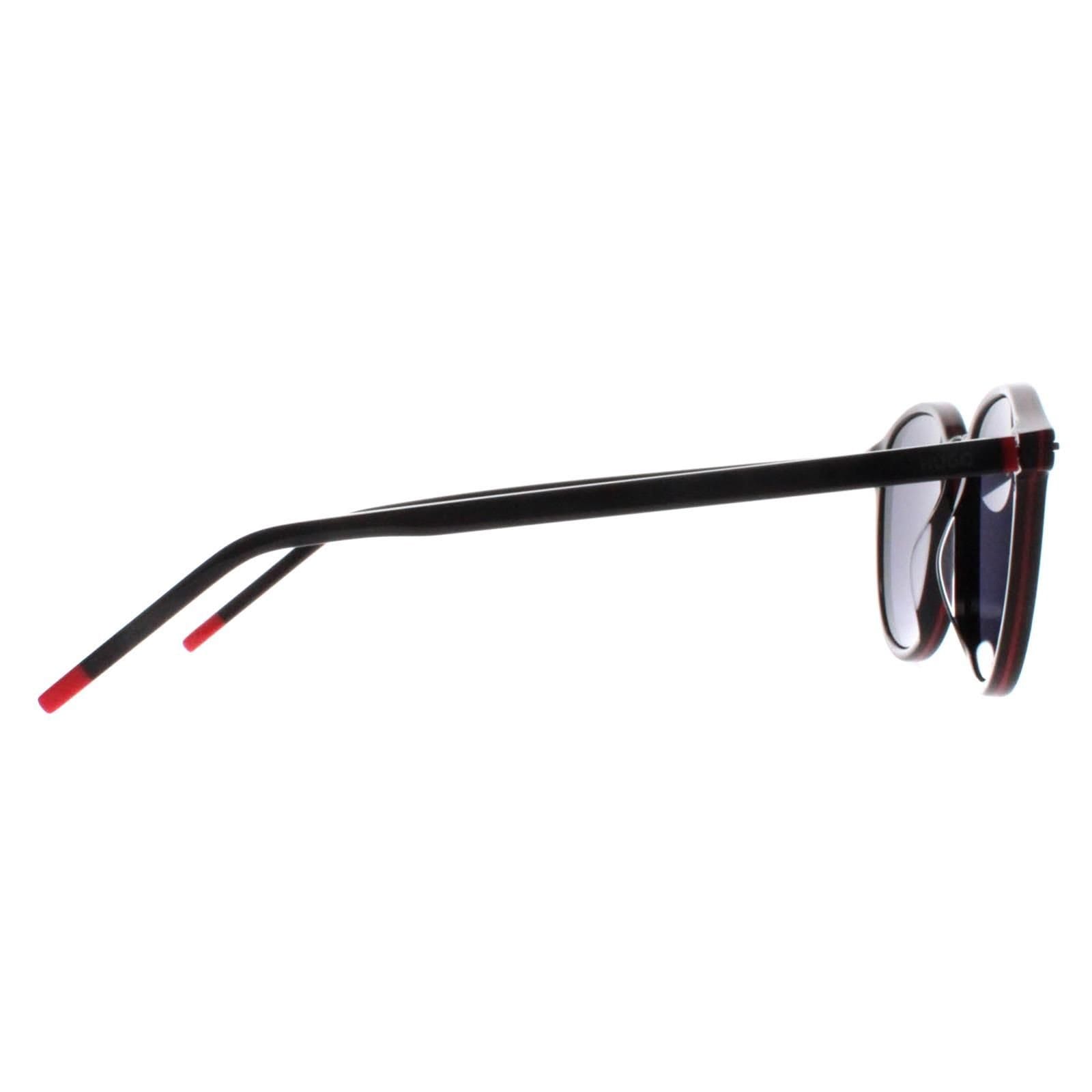 HUGO HUGO Men's Round Black Red Mirror HG 1169/S - 4