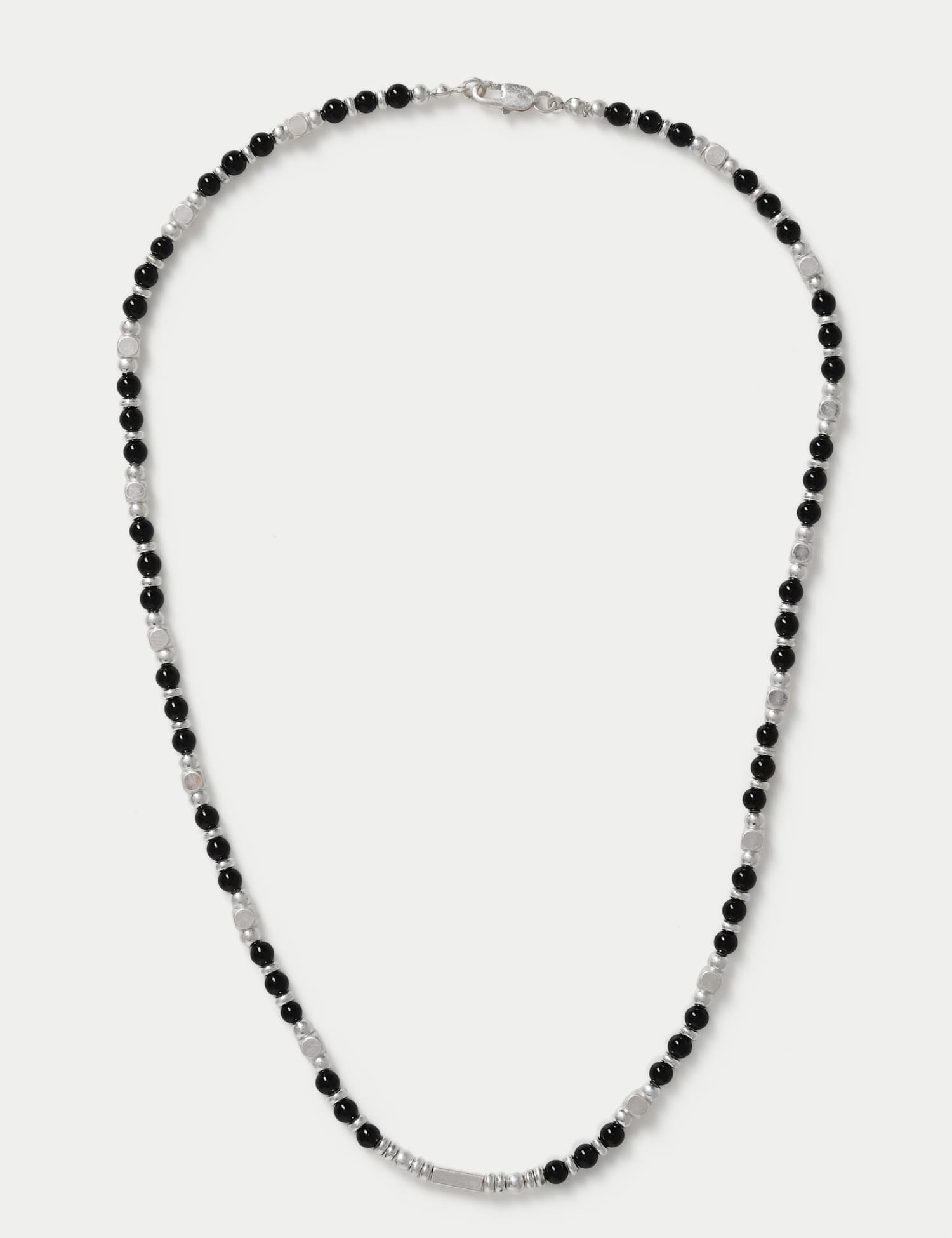 Marks & Spencer M&S Semi P Brushed Necklace Silver Mix