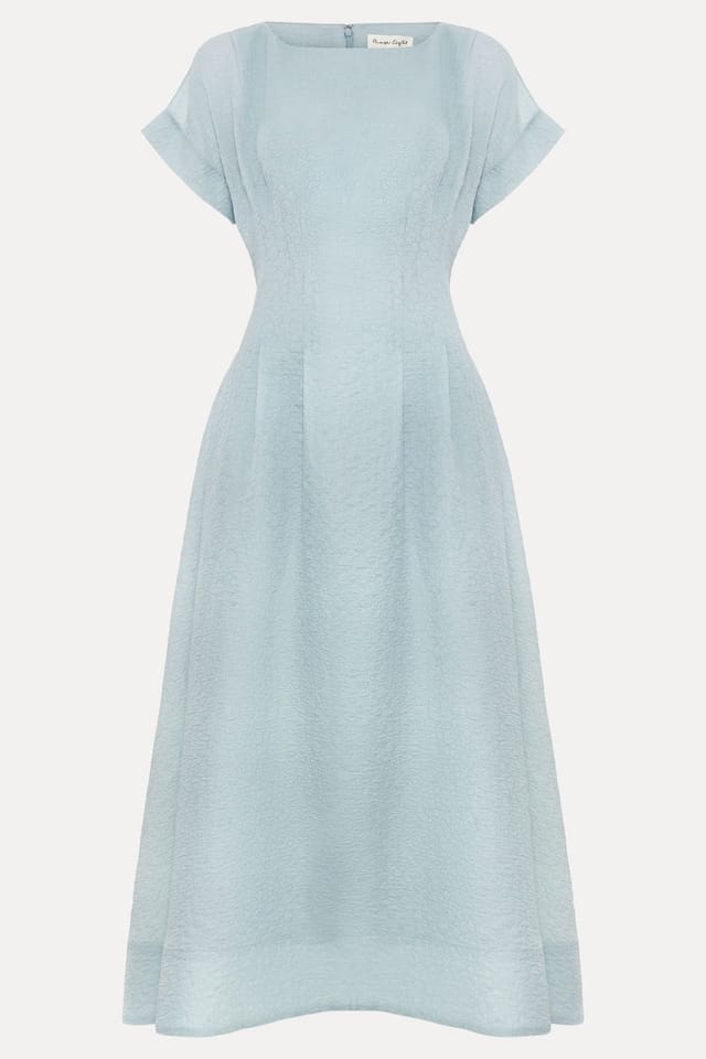 Phase Eight Phase Eight Women's Laya Boat Neck Midi Dress in Pale Blue - 2