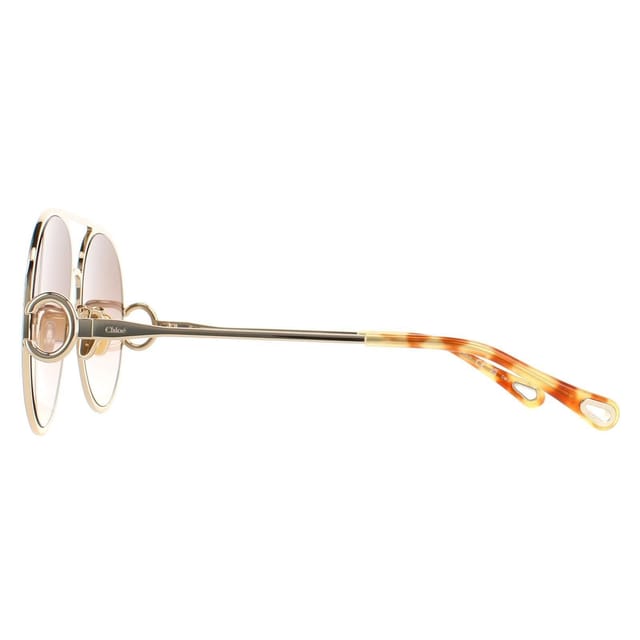 Chloé Chloé Women's Aviator Gold Blue Brown Gradient CH0145S Sunglasses - 3