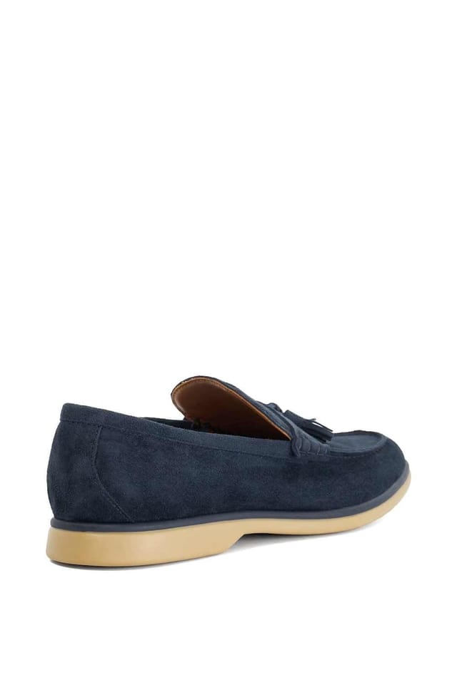 Dune London Dune London Men's 'Broddi' Suede Loafers in Blue - 3