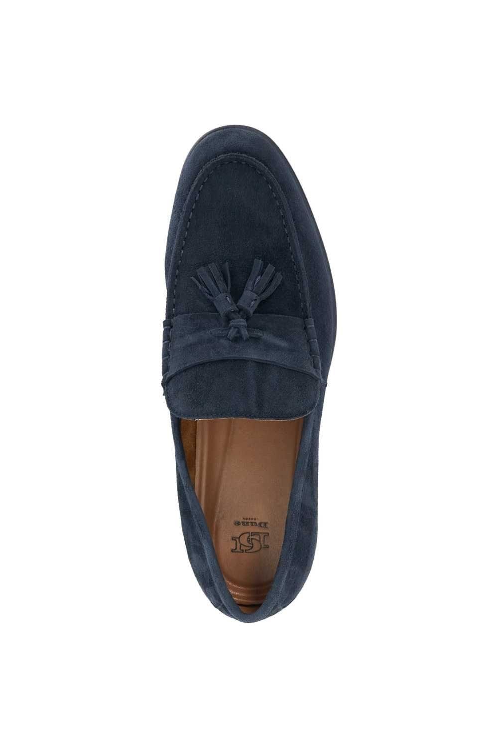 Dune London Dune London Men's 'Broddi' Suede Loafers in Blue - 4