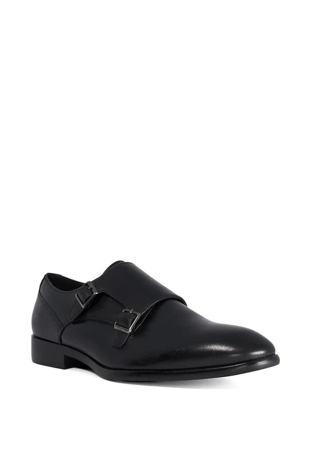 Dune London Dune London Men's 'Sandwell' Leather Monk Straps in Black - 2