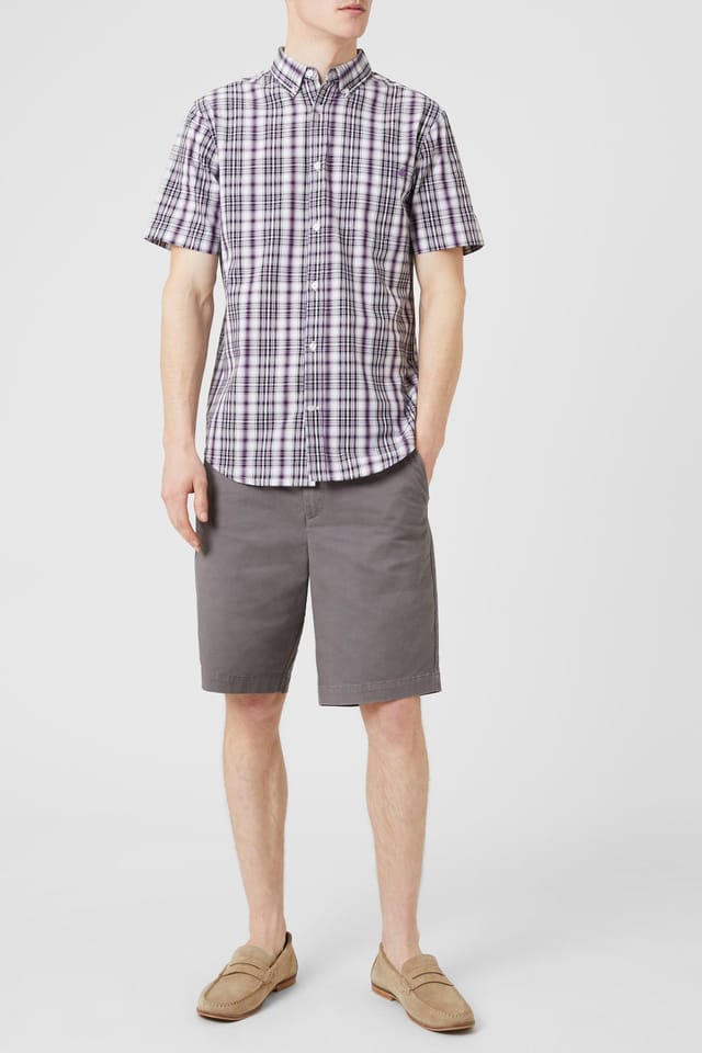 Maine Maine Men's Premium Chino Short in Grey - 2