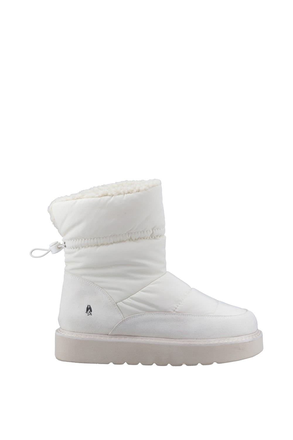 Hush Puppies Hush Puppies White Faux Shearling Lined Padded Slippers