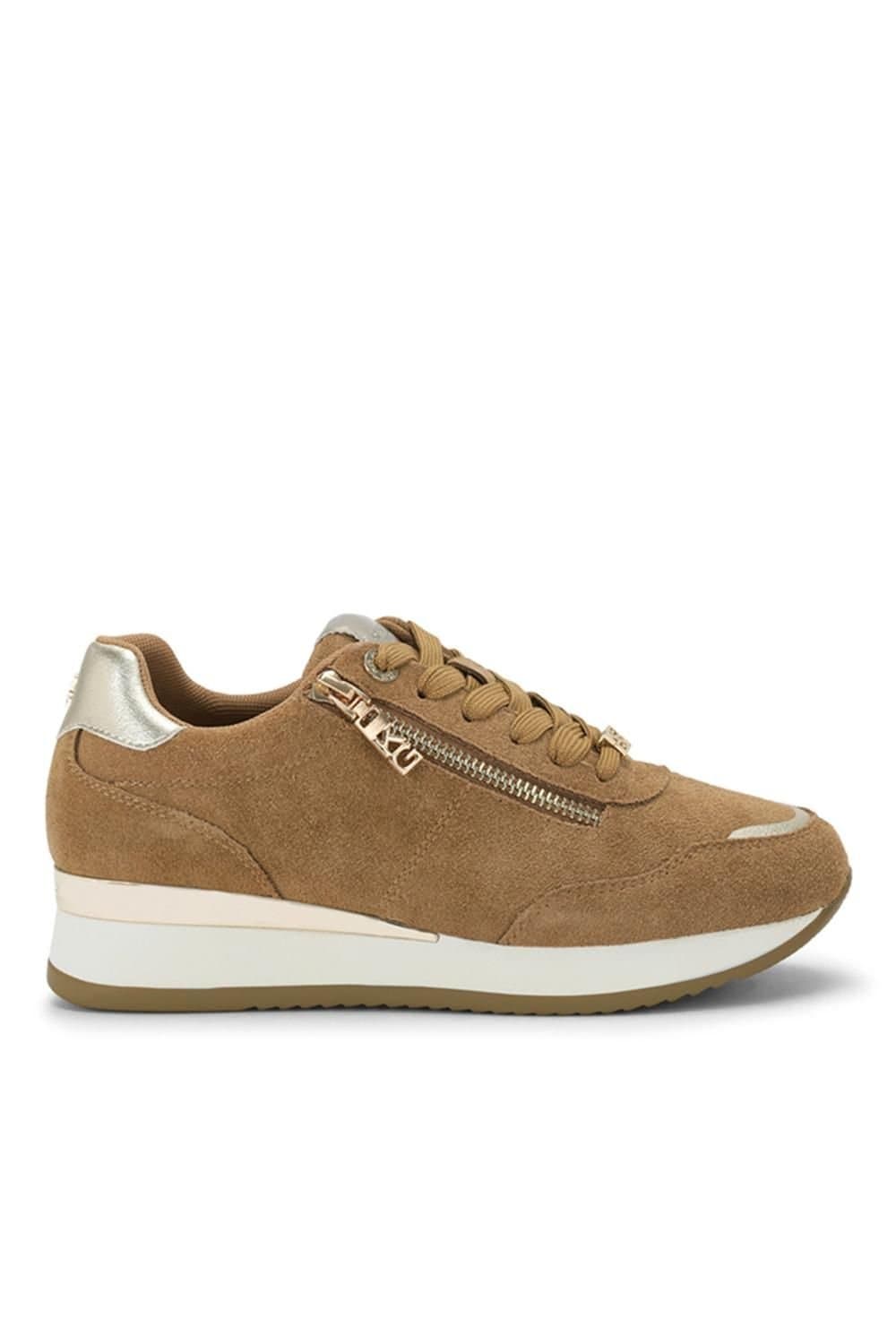 KG Kurt Geiger KG Kurt Geiger Women's 'Lina2' Suede Trainers in Taupe