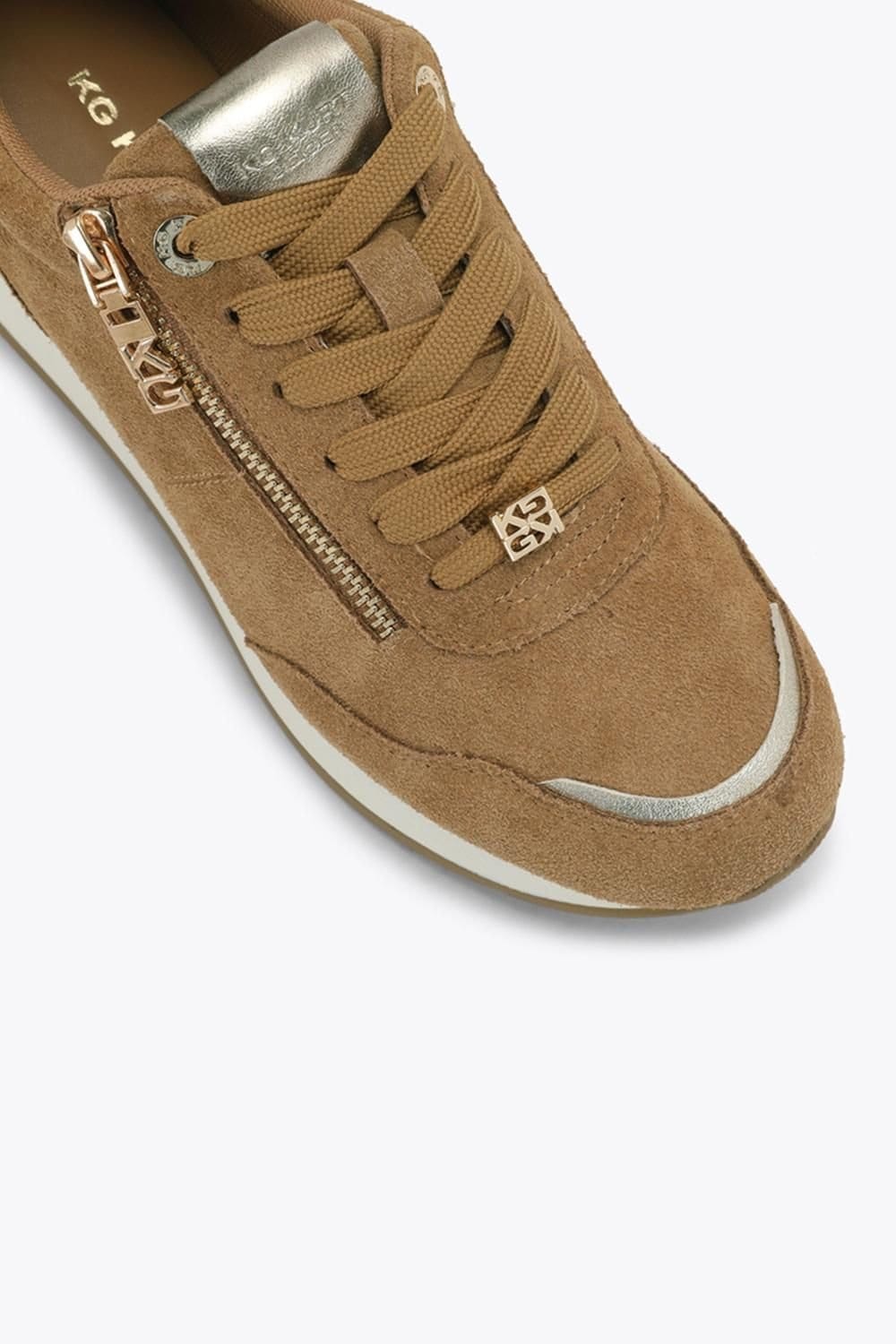 KG Kurt Geiger KG Kurt Geiger Women's 'Lina2' Suede Trainers in Taupe - 4