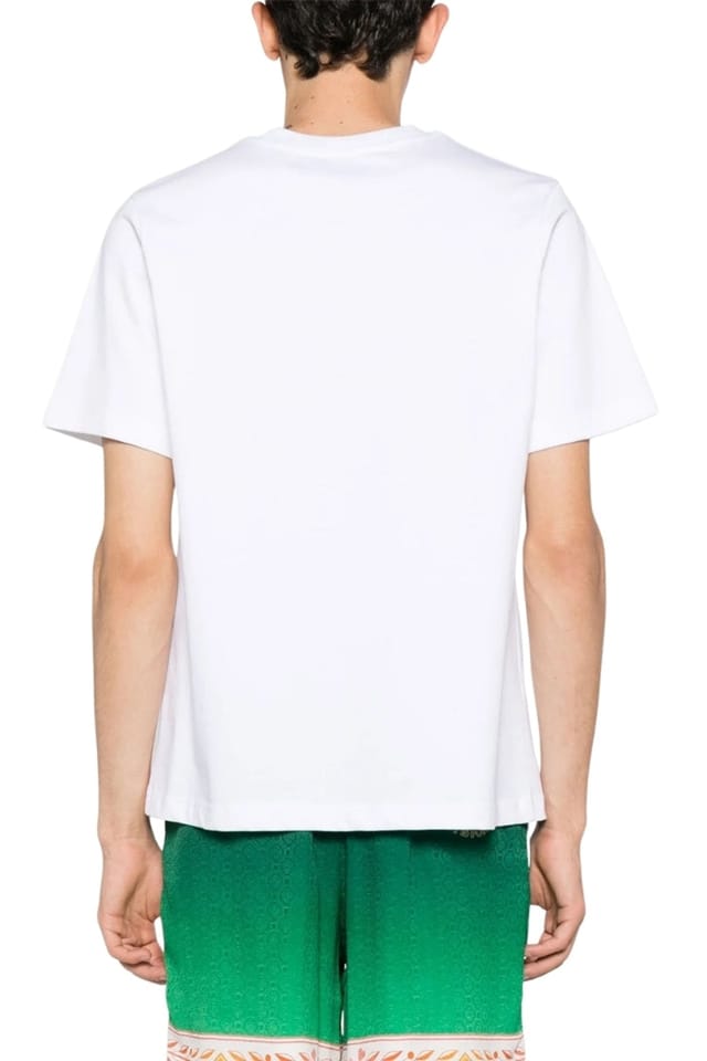 Casablanca Casablanca Men's Short Sleeve Round T-shirt in White - 2