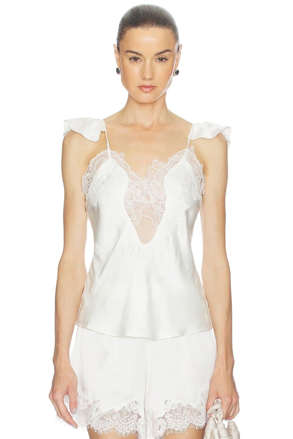 revolve Revolve Ivy Lace Detail Camisole in Orchid White