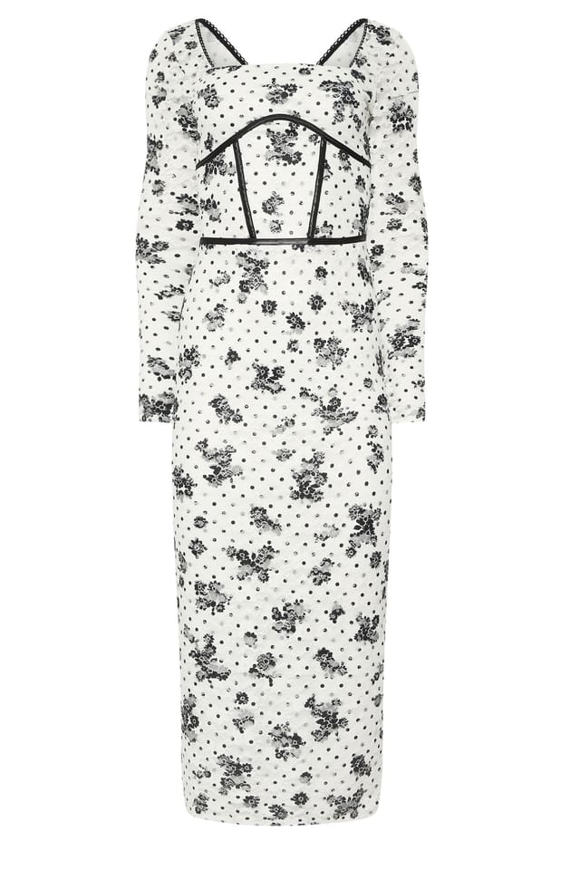 Star By Julien Macdonald Star by Julien Macdonald Women's Floral Lace Corset Midi Dress in White - 2