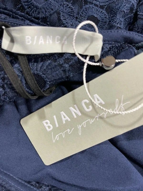 Bianca Navy Blue Lace Women's Smart Dress