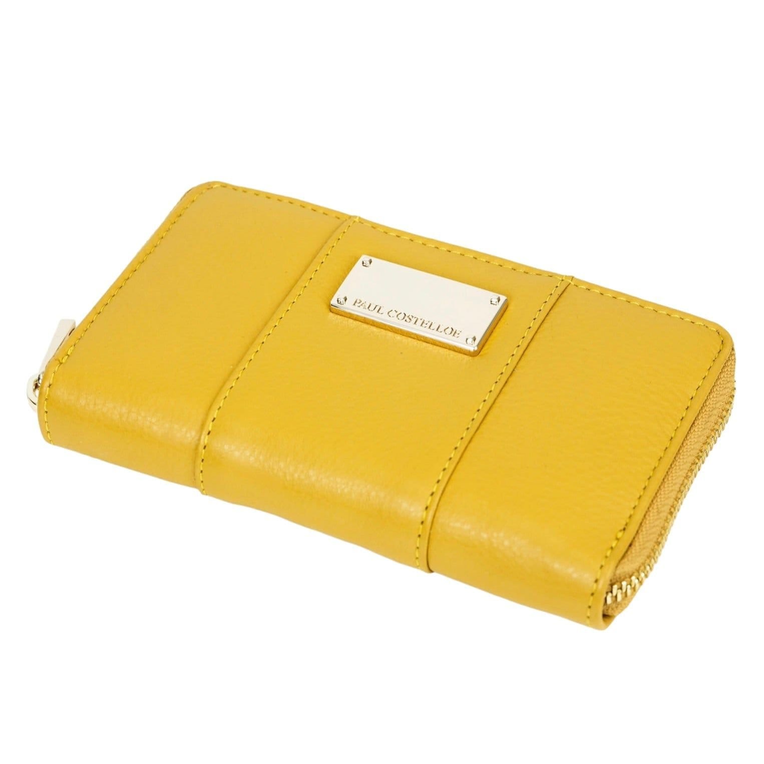 Paul Costelloe Paul Costelloe Women's Dione Leather Purse in Yellow - 4