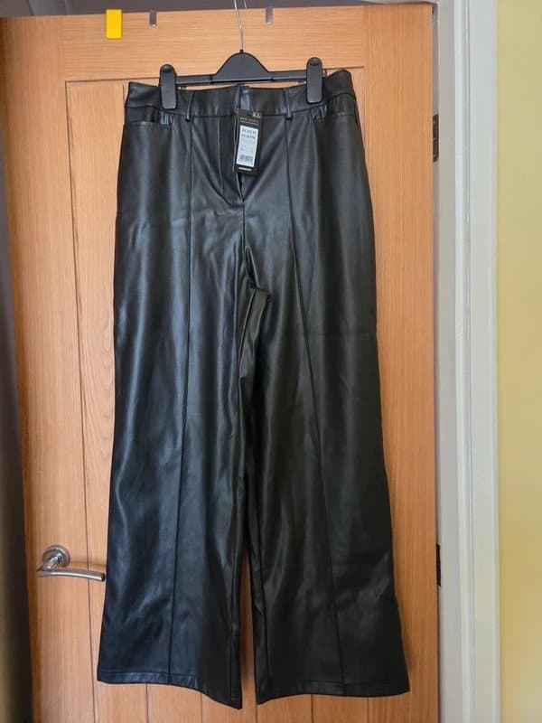 New Look Faux leather trousers