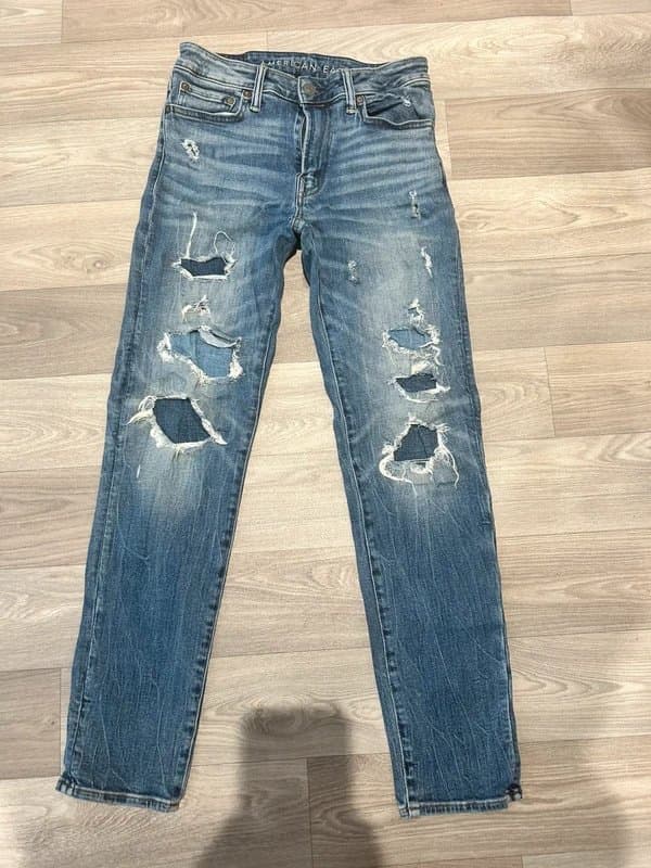 American Eagle American Eagle Next Level Airflex Distressed Jeans in Blue - Size 29x32