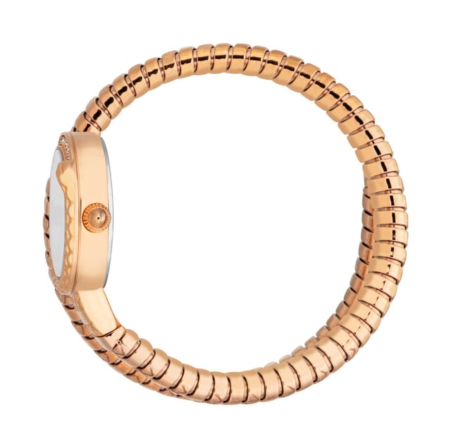 Just Cavalli Just Cavalli Women's JC1L301M0045 Cerchio Snake Analog Watch for Women in Rose Gold - 3