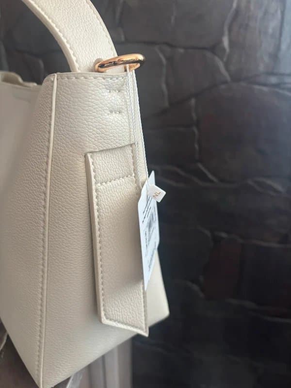 New Look Bag Cream Faux Leather Bucket Bag (new)
