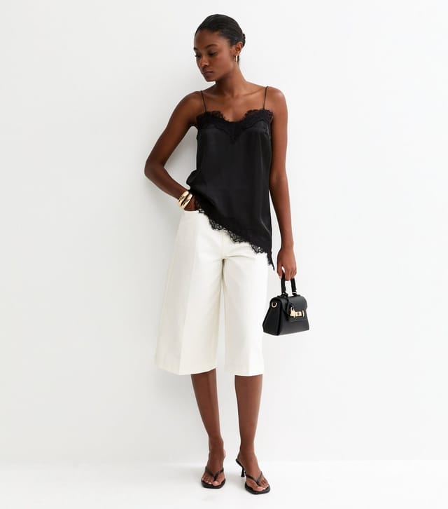 New Look Women's White Denim Culottes New Look - 2