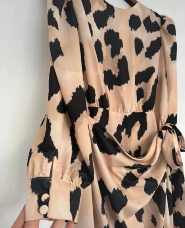 River Island NEW (no tags) River Island satin midi wrap party dress - gorgeous- Sz 8