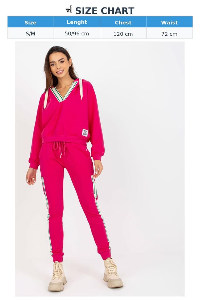Love Lace Love Lace Women's Hooded Sweatshirt & Tie Waist Pant Set in Pink - 3
