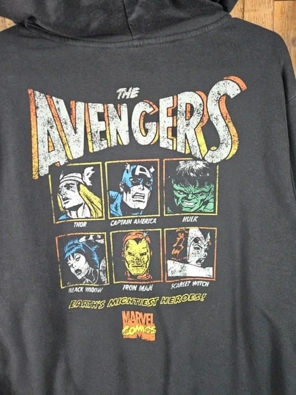 Marvel Marvel Comics Avengers Graphic Hoodie - Men’s Superhero Pullover