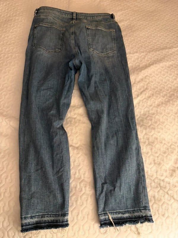 ASOS Blue Ripped High Waisted Jeans