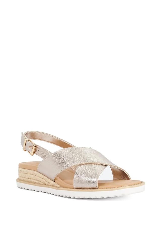 Dune London Dune London Women's 'Lemesos' Leather Sandals in Metallics - 2