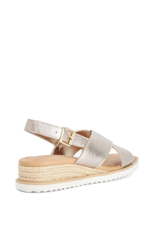 Dune London Dune London Women's 'Lemesos' Leather Sandals in Metallics - 3