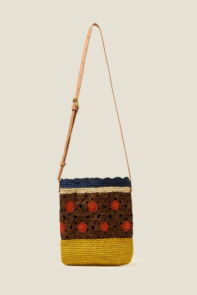 Orla Kiely Orla Kiely Women's Camino Sling - Block Flower Cocoa in Brown - 2