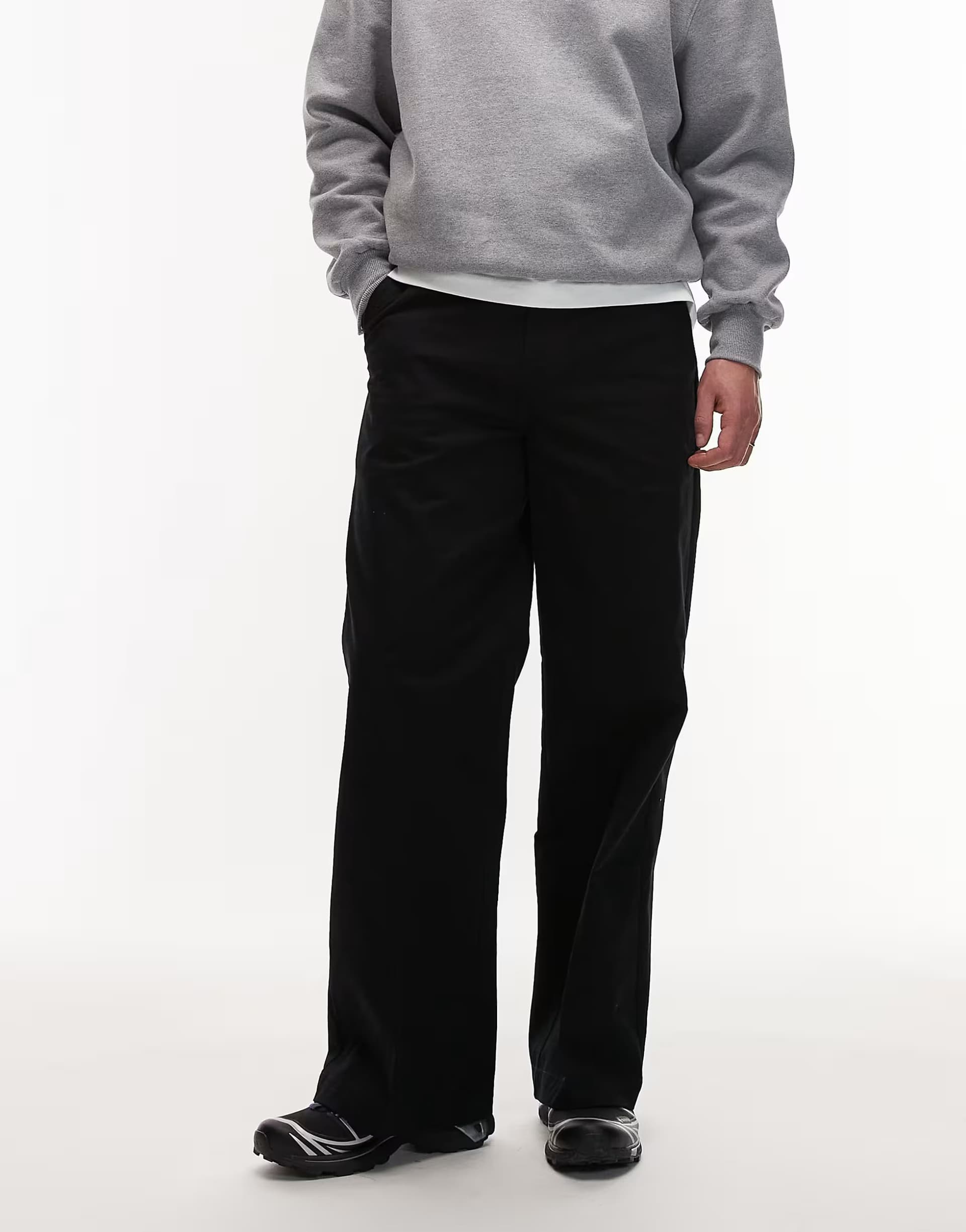 ASOS Dickies 247 loose baggy fit work trousers in black