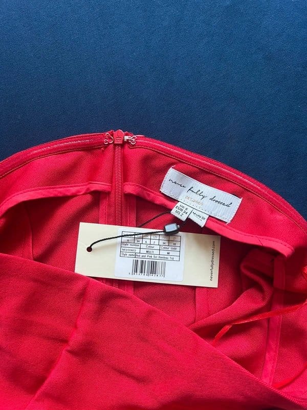 Never Fully Dressed Red Off Shoulder Lace Top