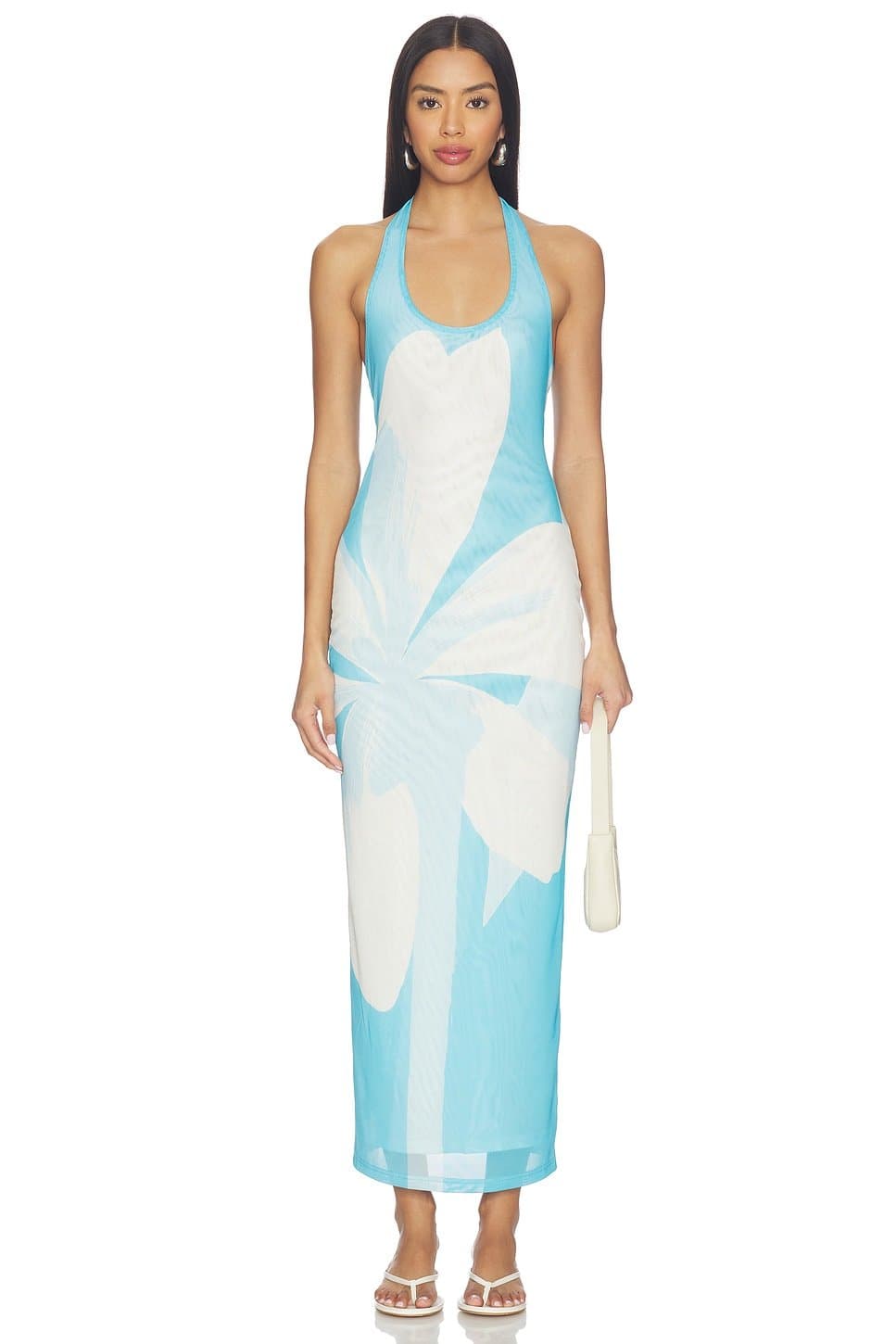 revolve Mesh Halter Maxi Dress